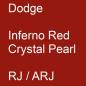 Preview: Dodge, Inferno Red Crystal Pearl, RJ / ARJ.